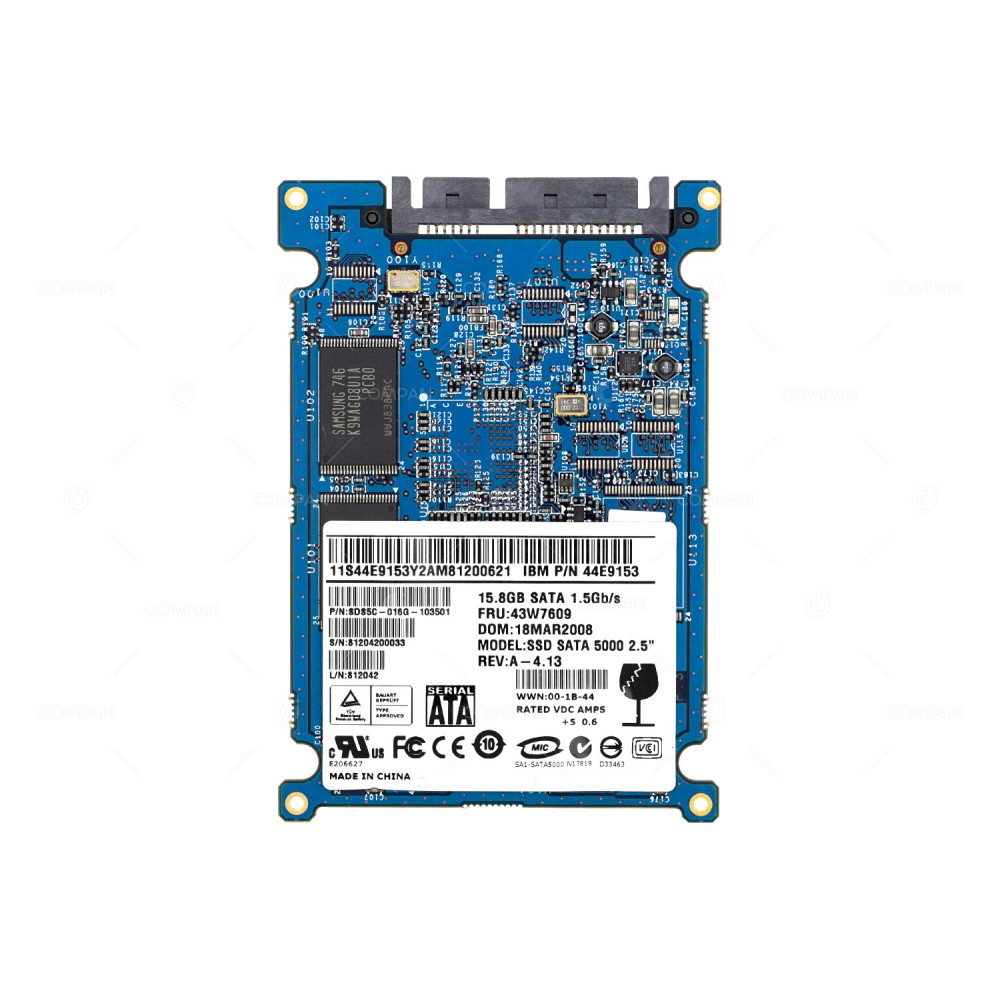 43W7609 IBM SSD 15.8GB SATA 1.5G 2.5" SFF